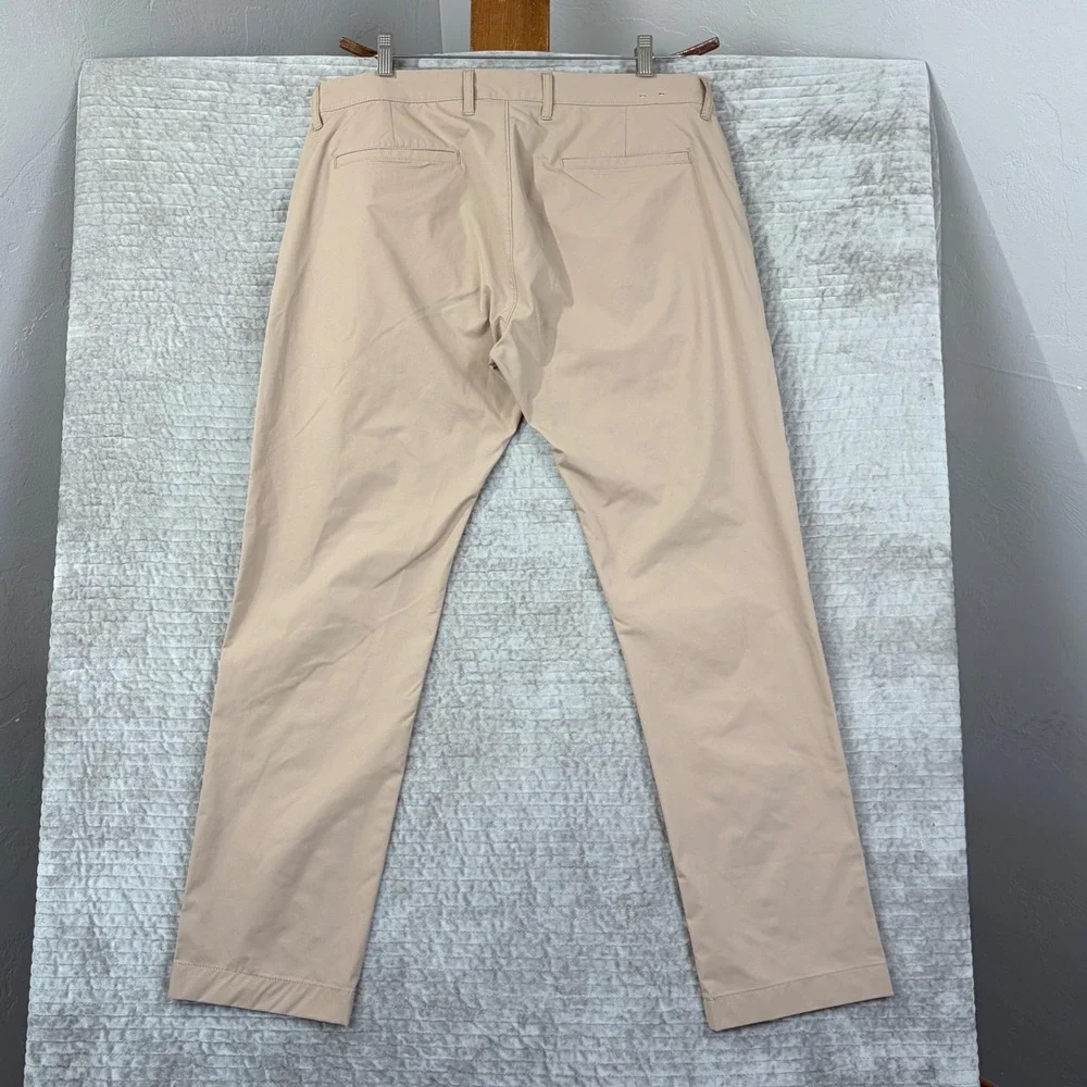 J. Crew Flex Slim Chino Pants Tan Khaki‎ Mens W34 L30 Straight Leg Casual